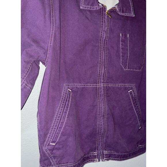 Dickies Mens Jacket Purple Size Small Great Condition White Stitching Pockets - Picture 6 of 10